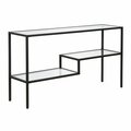 Hudson & Canal Henn &amp; Hart  Lovett Blackened Bronze Console Table - 30 x 55 x 14 in. AT0637